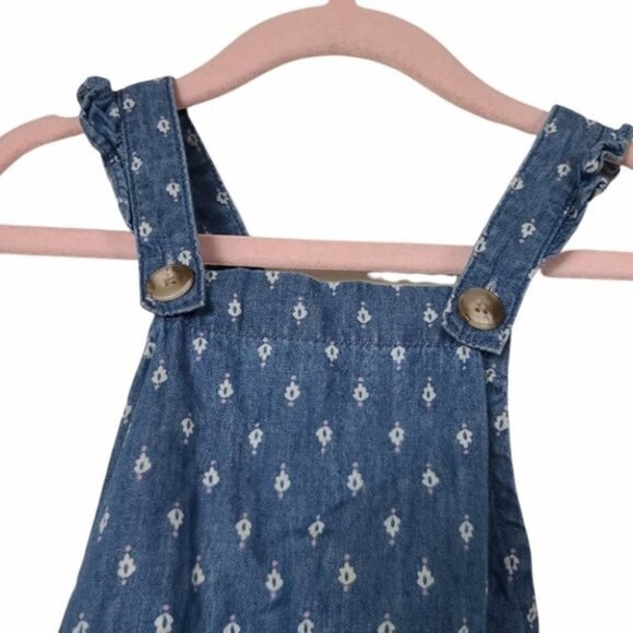 Genuine Kids From Oshkosh Printed Overall Dress 18M - Picture 2 of 6